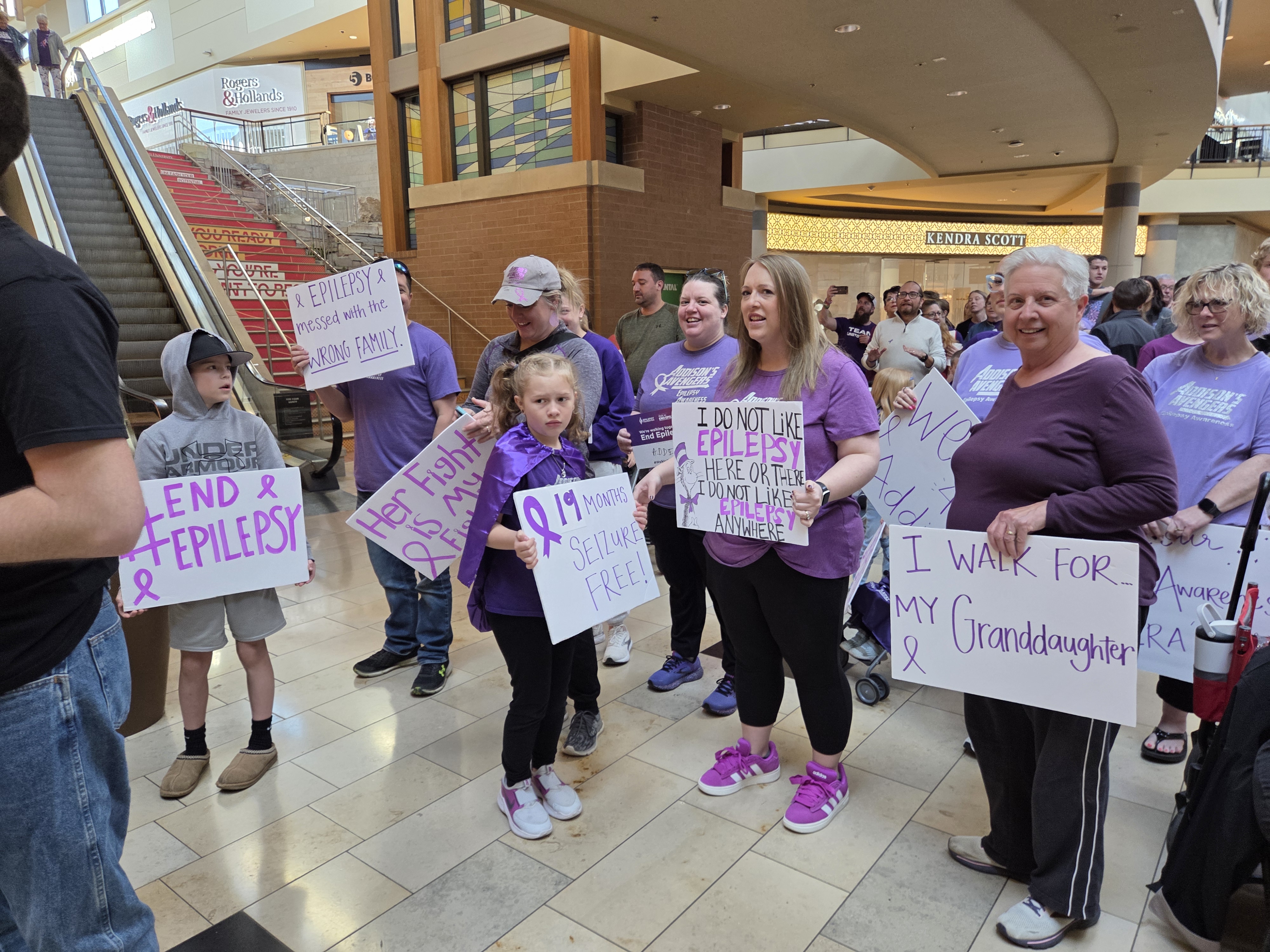People walking for epilepsy