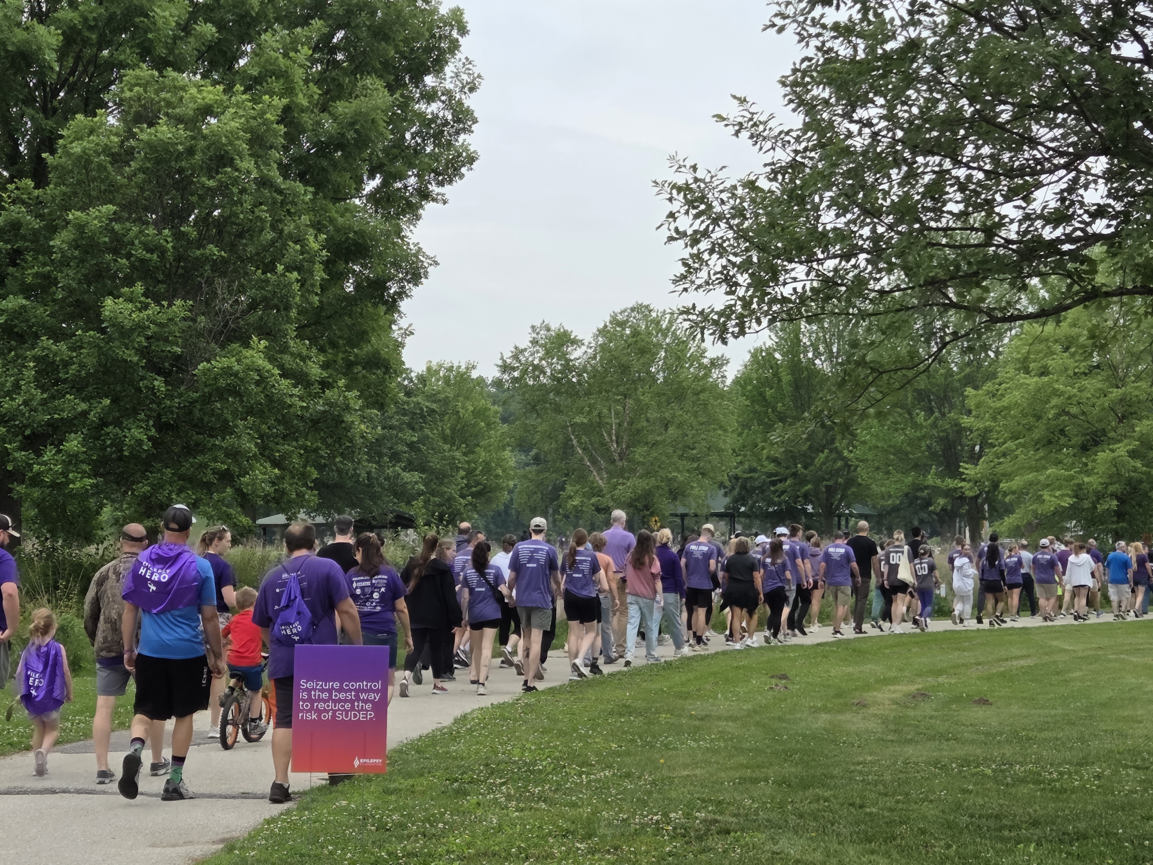 People walking for epilepsy