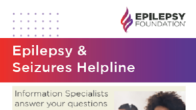 Epilepsy & Seizures Helpline flyer