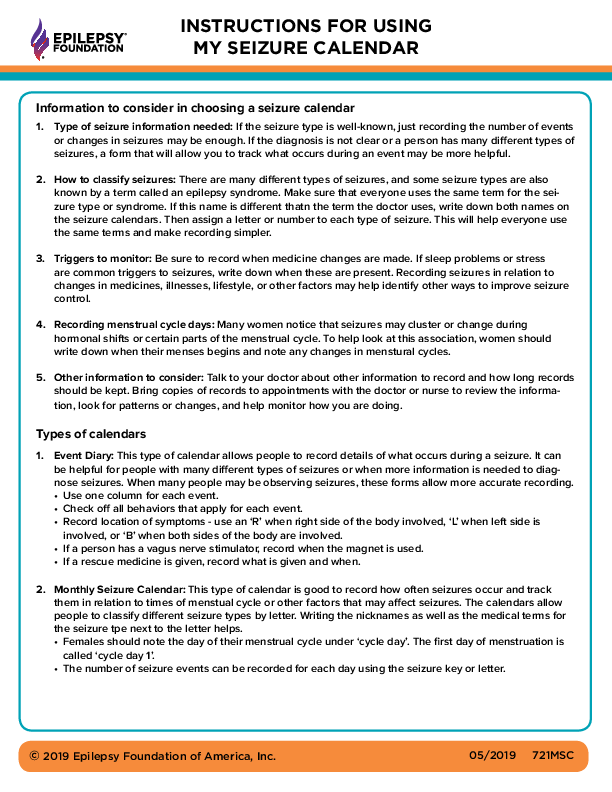 Instructions Using Seizure 