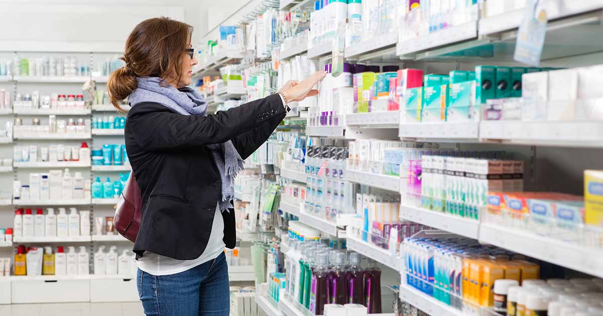 woman at pharmacy