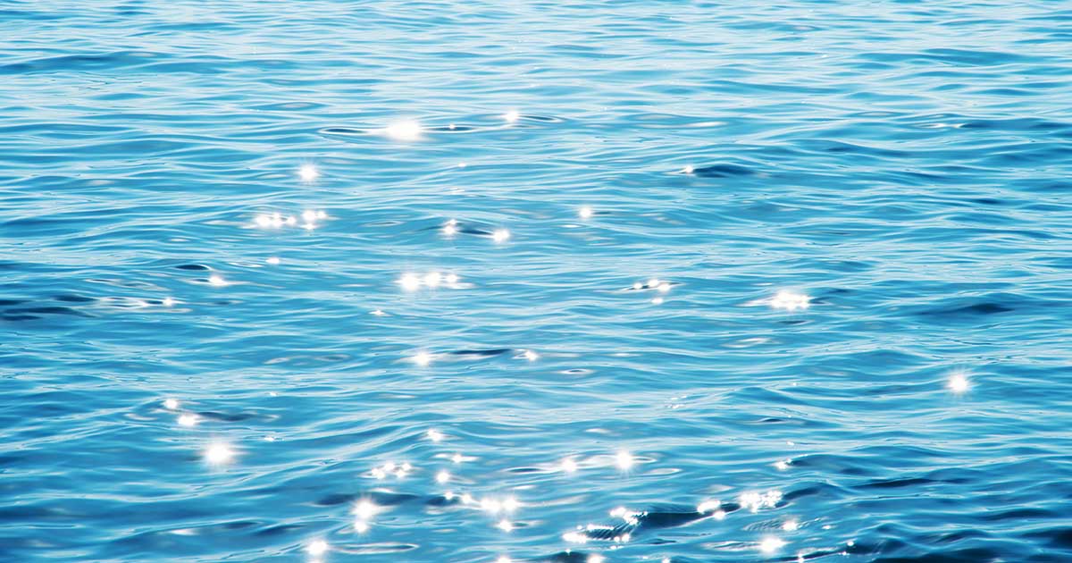 light reflecting on water
